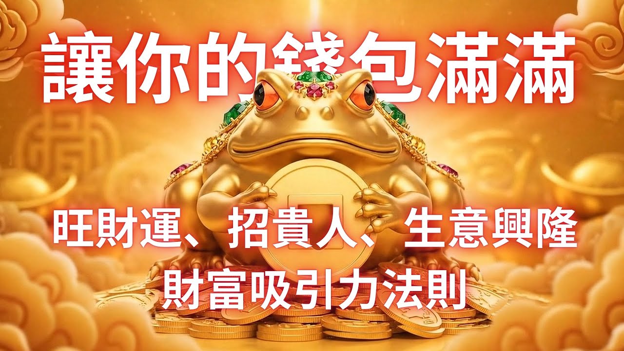 金蟾蜍聚財音頻：每日聆聽10分鐘，吸引金錢能量，改善財務狀況｜財富頻率、財富音樂 | 旺財運、招貴人、生意興隆｜財富吸引力法則|每天聆聽，告別窮忙！金蟾蜍接財音頻，助你心想事成
