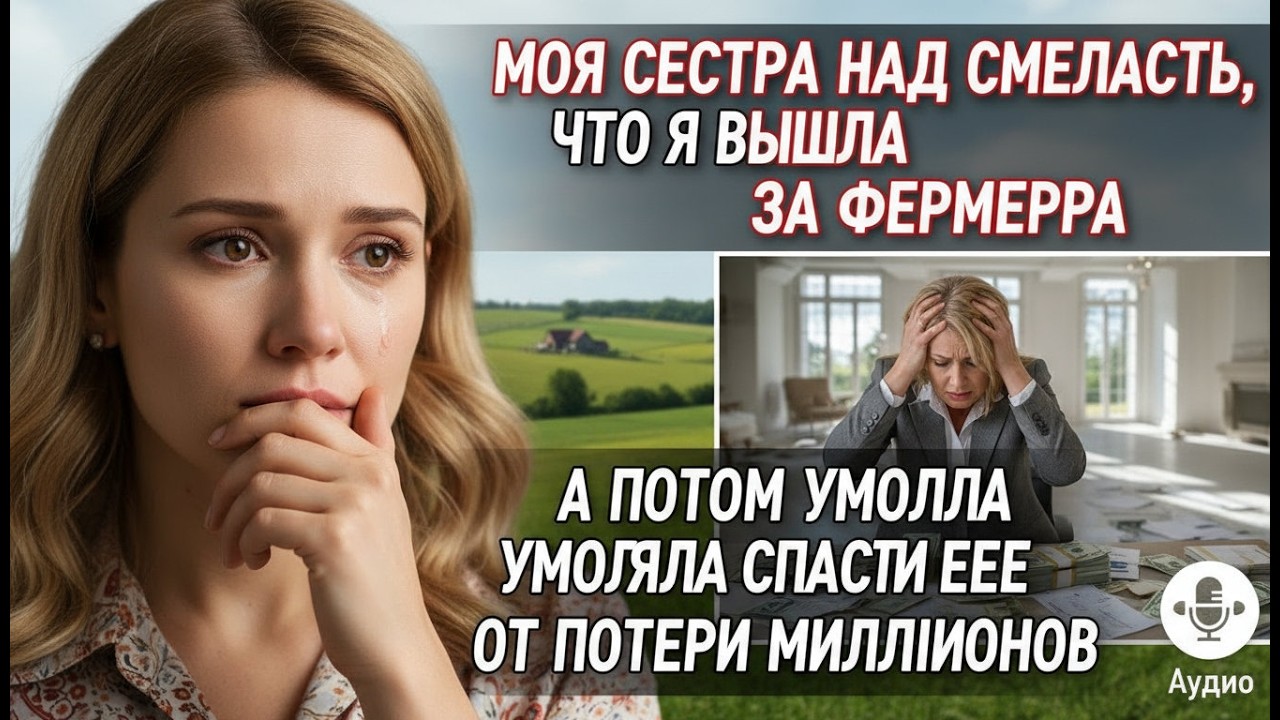 Сестра насмехалась надо мной за брак с фермером — а потом умоляла спасти от миллионных потерь