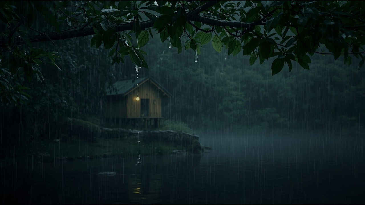 🌧️🌲 Deep Forest Rain Sounds with Soft Piano Music for Instant Sleep and Stress Relief Tonight