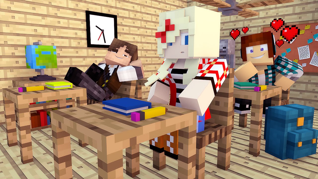 Minecraft: Namorada Perfeita #01 - Romance Na Escola !!