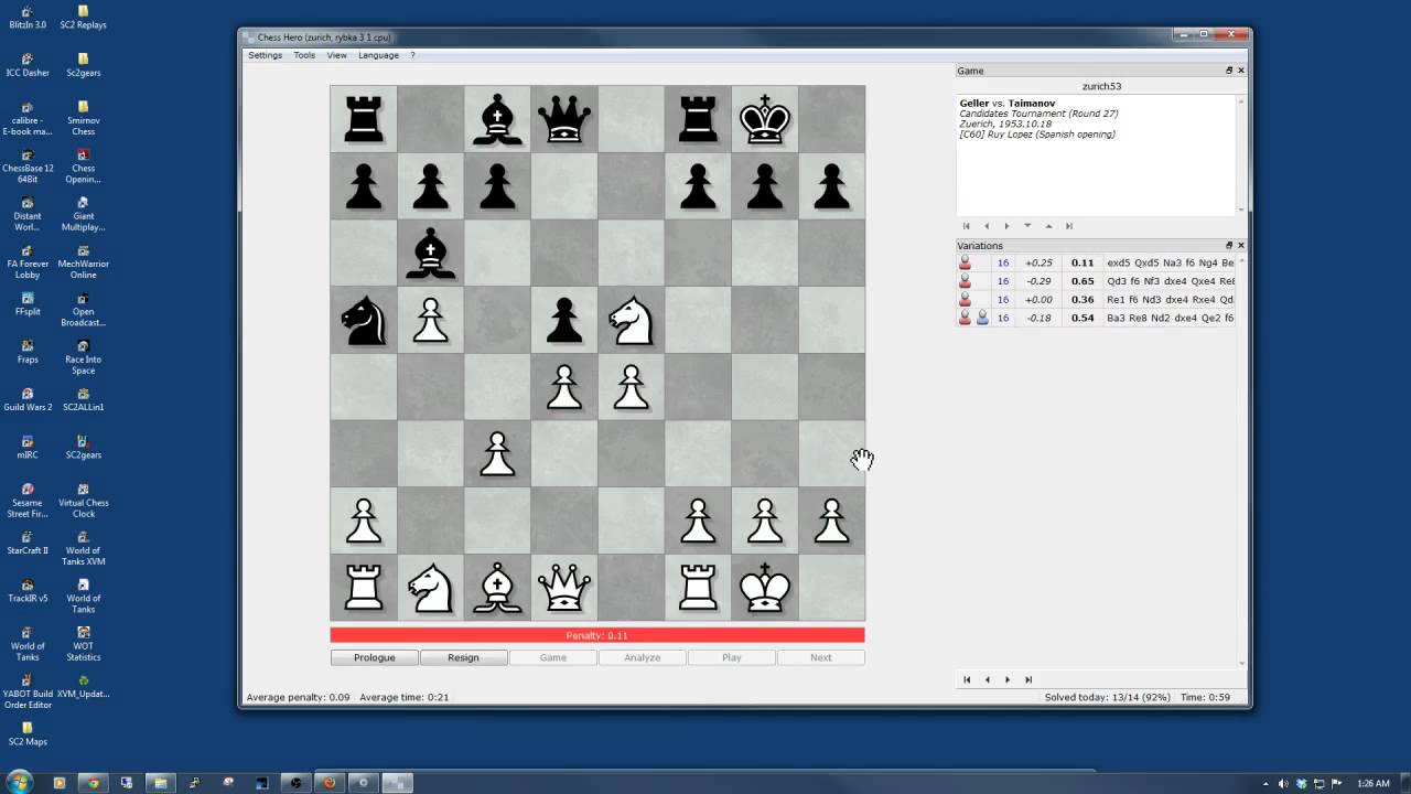 Guess the Move Training with Chess Hero