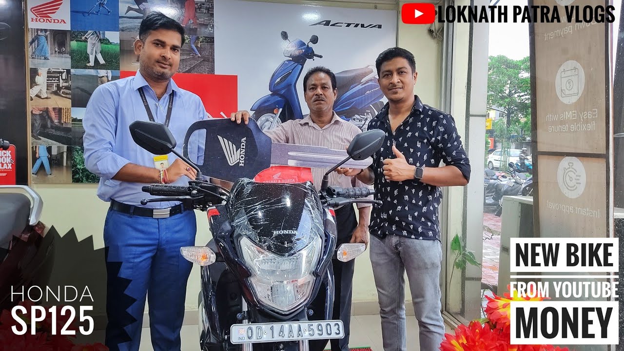 Taking delivery of honda sp 125 bs6 | My new bike delivery | Rourkela Vlogger |