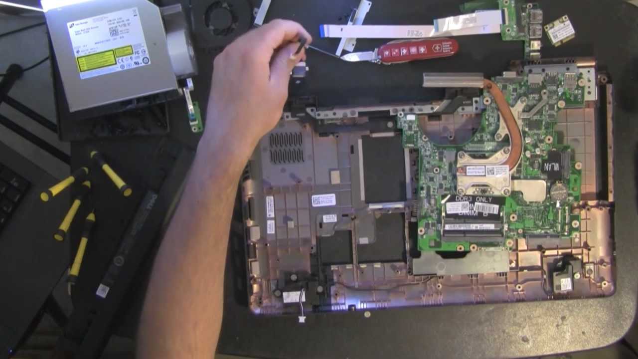 DELL INSPIRON 1764 take apart, disassemble, how to open video disassembly