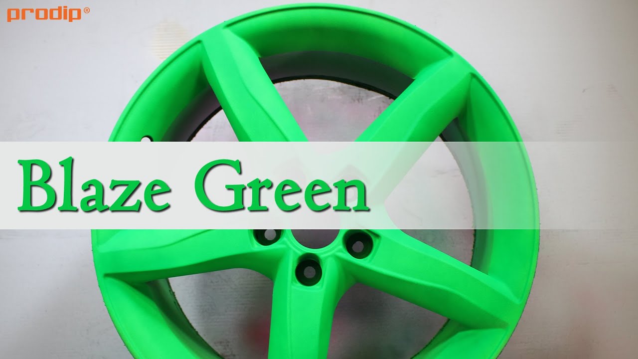 Blaze Green over Plasti Dip White
