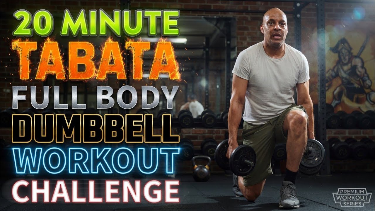 V3 20 min FULL BODY TABATA DUMBBELL WORKOUT #exercise #workout #homeworkout #dumbbellworkout