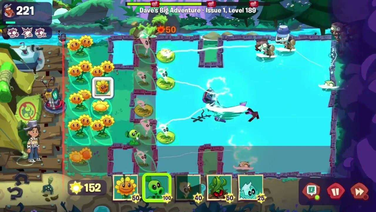 Plants vs. Zombies 3: Evolved Dave's Big Adventures Level 189