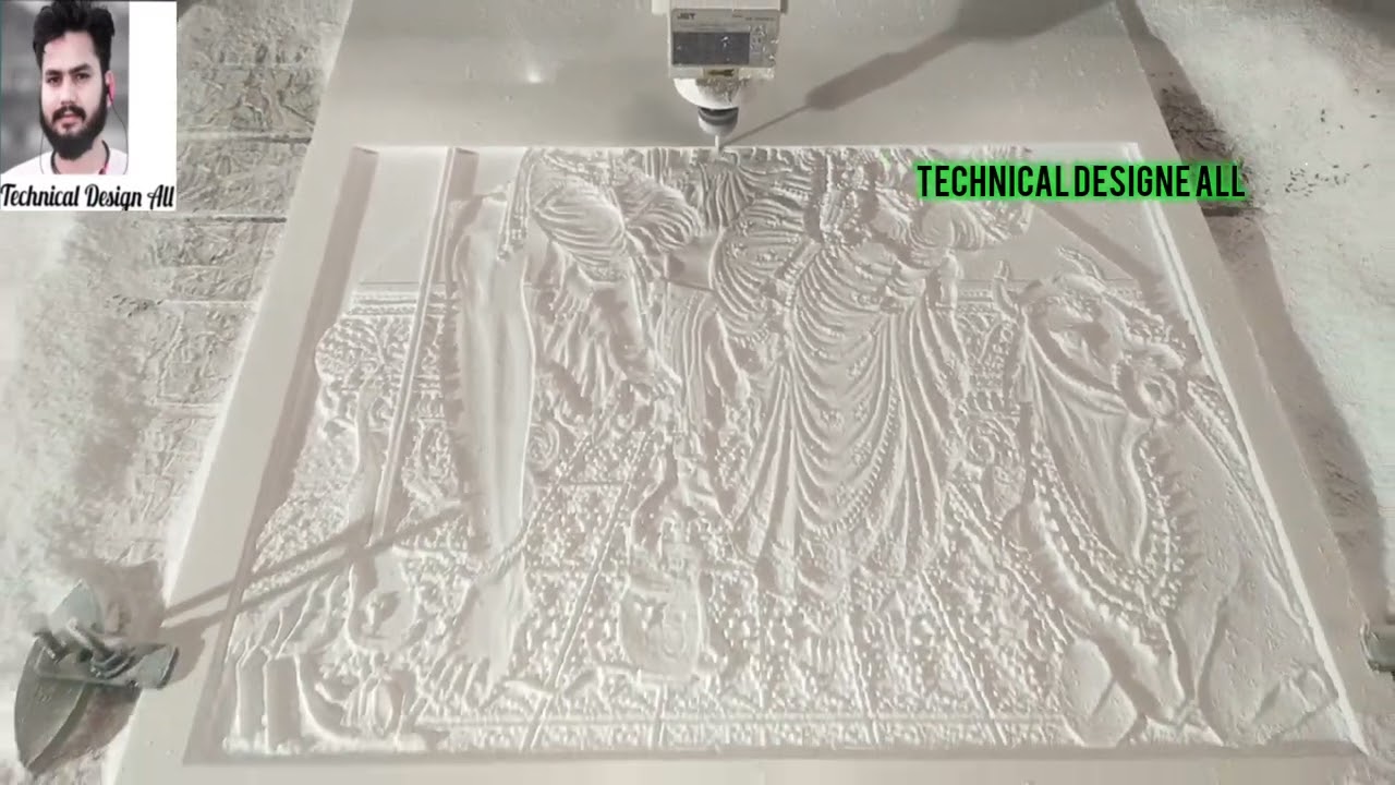 Corian par 3d cutting cnc router machine se