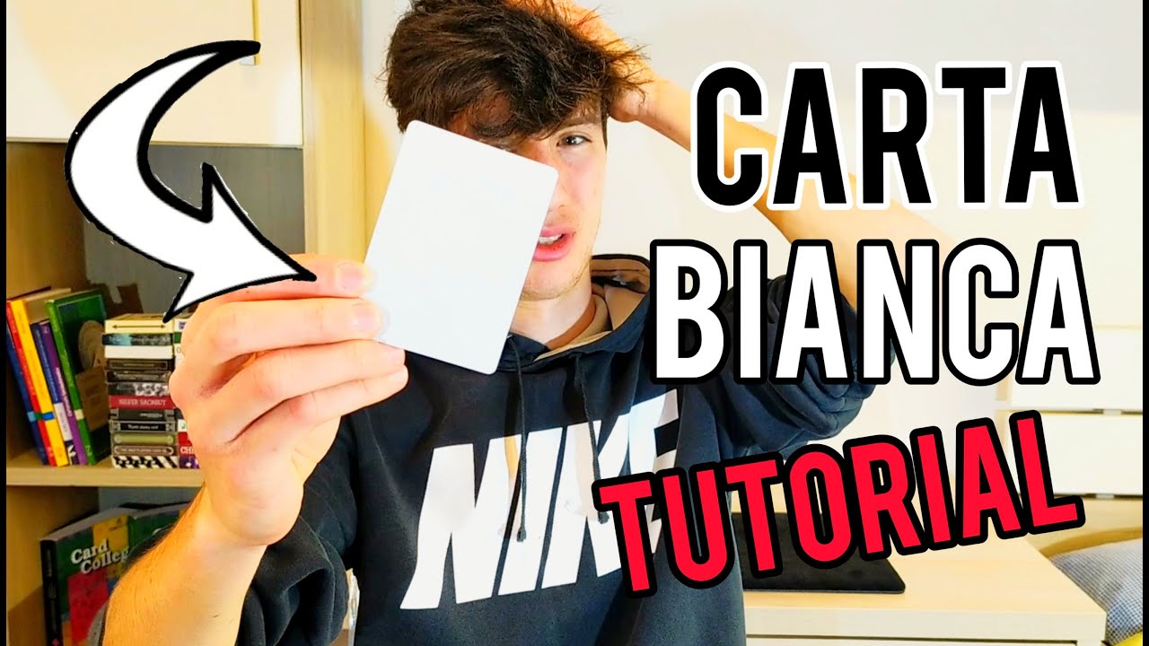 TUTORIAL MAGIA CON CARTA BIANCA!!/MAGIA SUPER FACILE!!