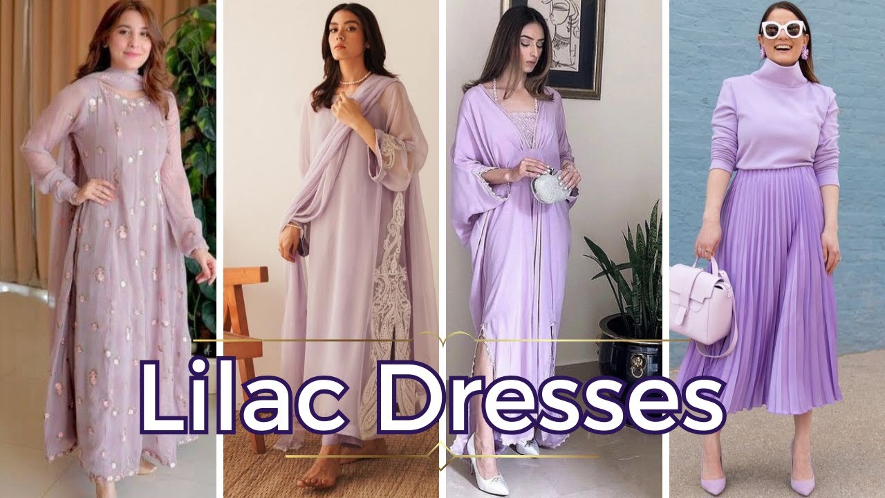 50+Lavender colour dress designs | Lilac colour dress designs ideas 