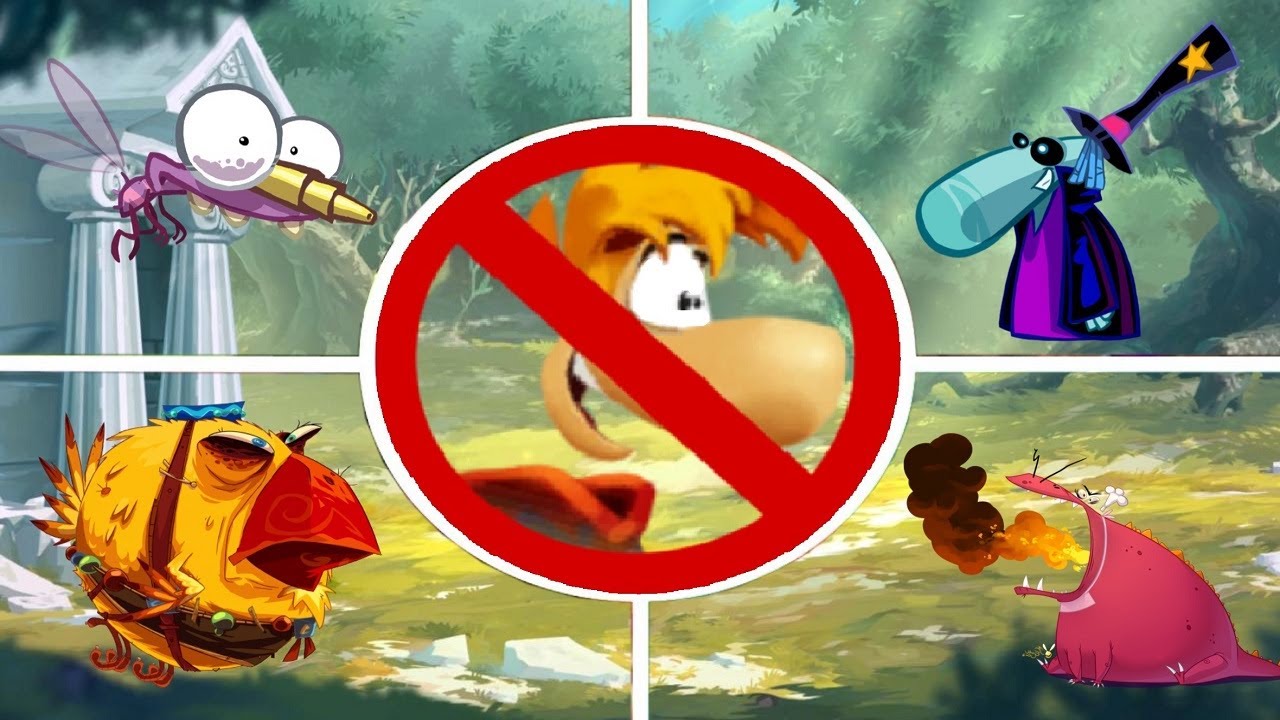 Rayman Origins - Invisible Rayman all mosquito bosses