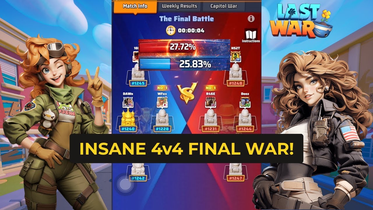 This Was One of the Toughest Wars I’ve Played | Last War 4v4 Faction Duel