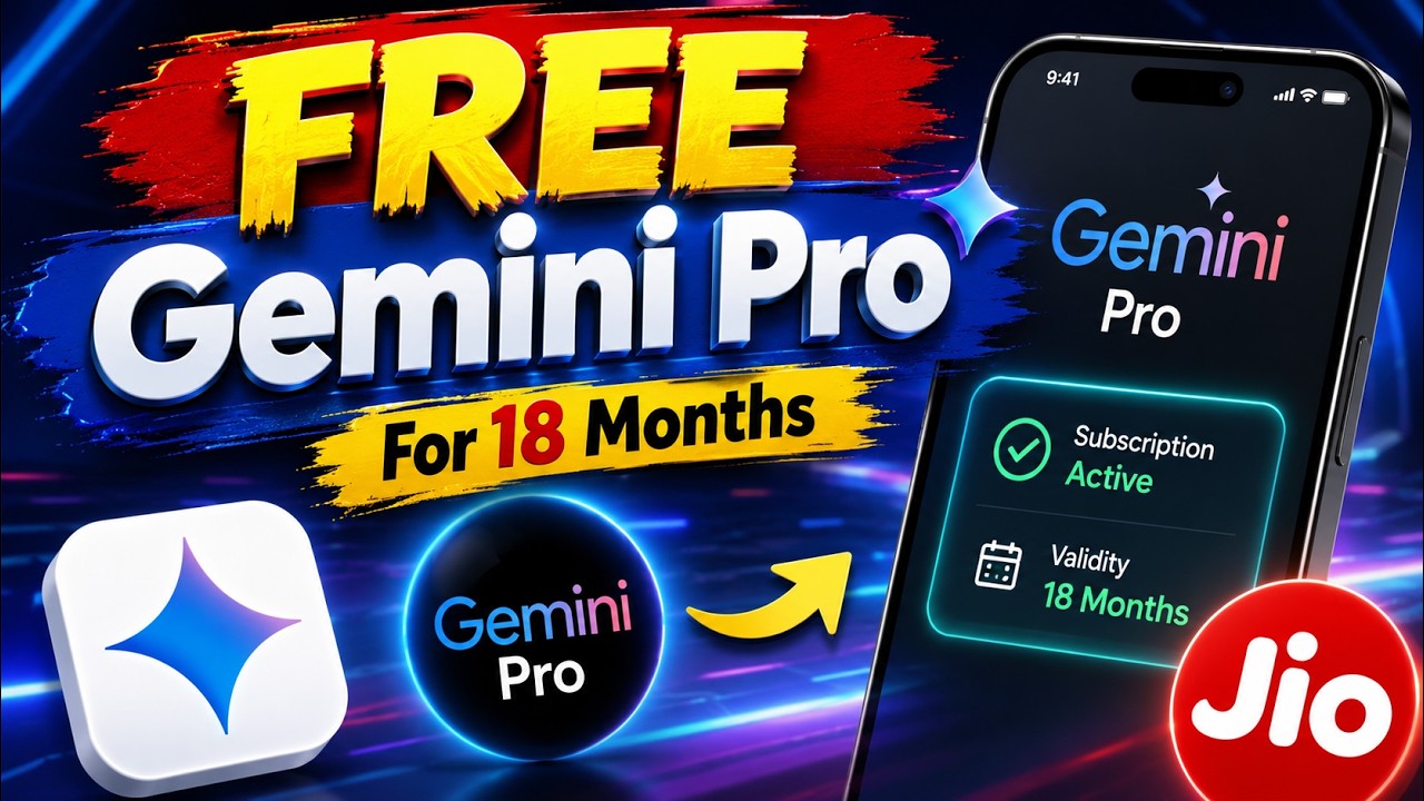 Как получить Google Gemini Pro БЕСПЛАТНО | Активация Jio Gemini AI Pro на 18 месяцев
