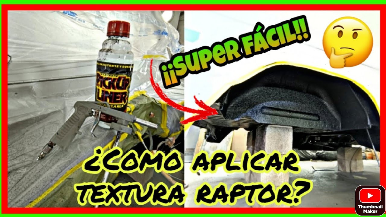 cómo aplicar textura raptor (body liner ) muy fácil