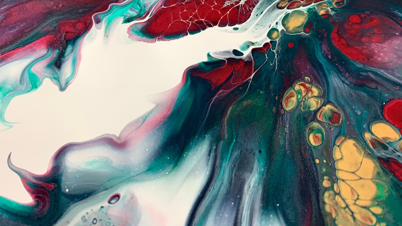 Open cup pour turns into Dutch pour! Stunning color palette!