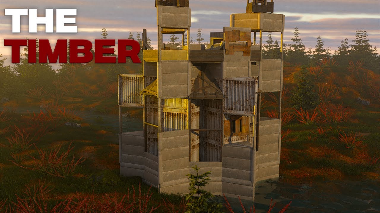 TIMBER - Rust DUO Bunker Base Design (Perfect Solo / Duo Base RUST)