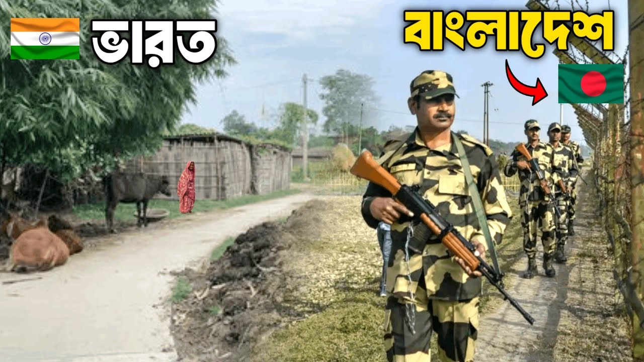 এপাশে ভারতের মুর্শিদাবাদ ওপাশে বাংলাদেশের রাজশাহী || India Bangladesh Border || Murshidabad Border |
