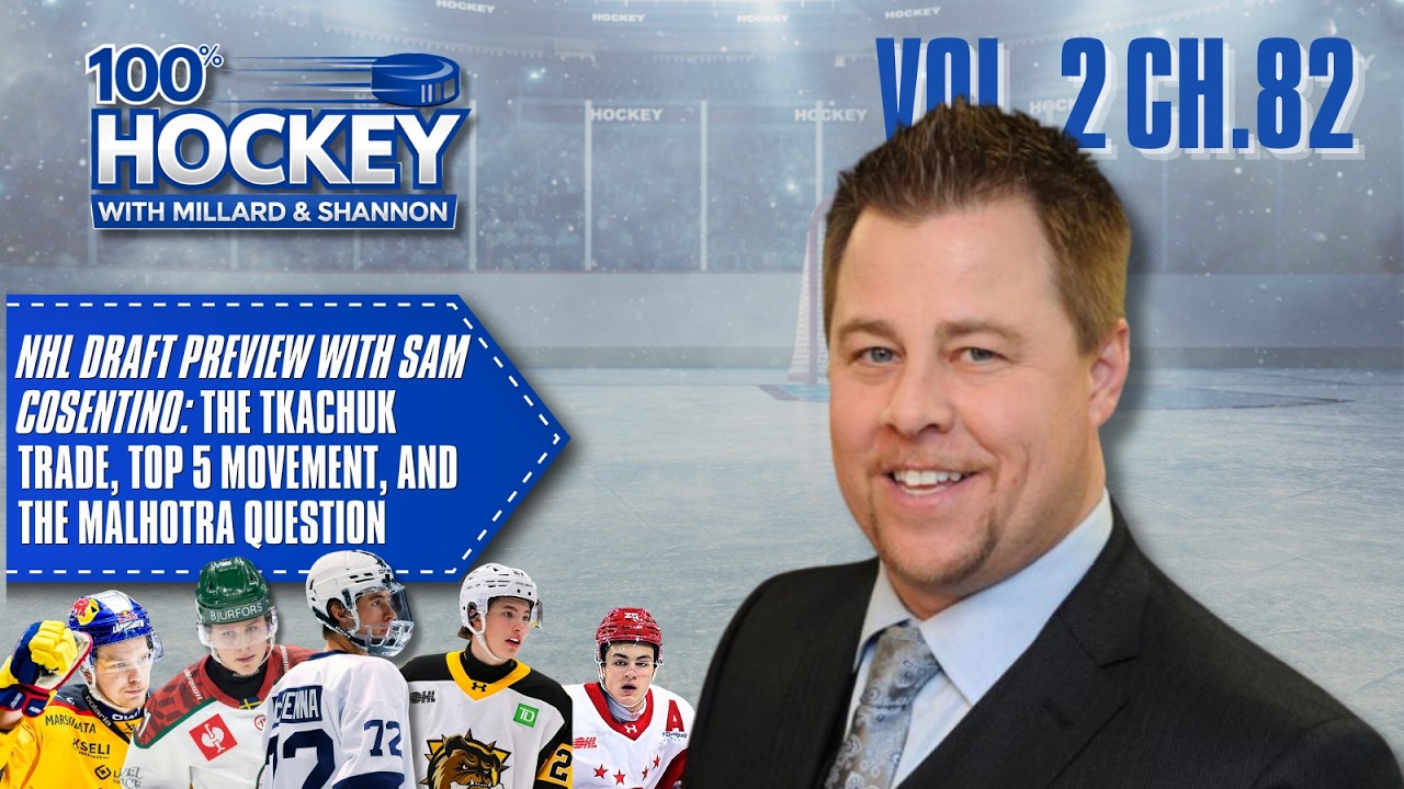 NHL Draft Preview with Sam Cosentino: The Tkachuk Trade, Top 5 Movement, and the Malhotra Question