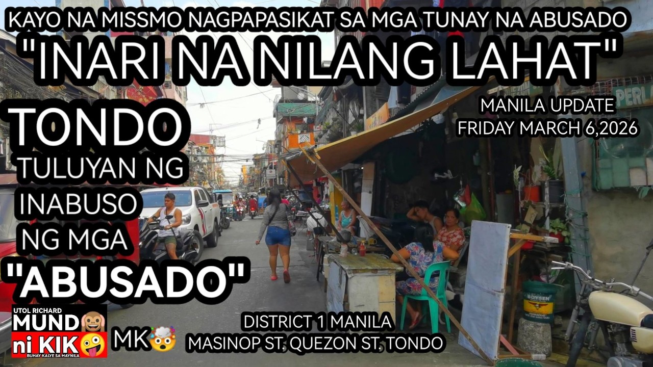MK😲/INARI NG LAHAT MASINOP QUEZON ST. TONDO #manilaupdate #clearingoperation #basura #obstruction 