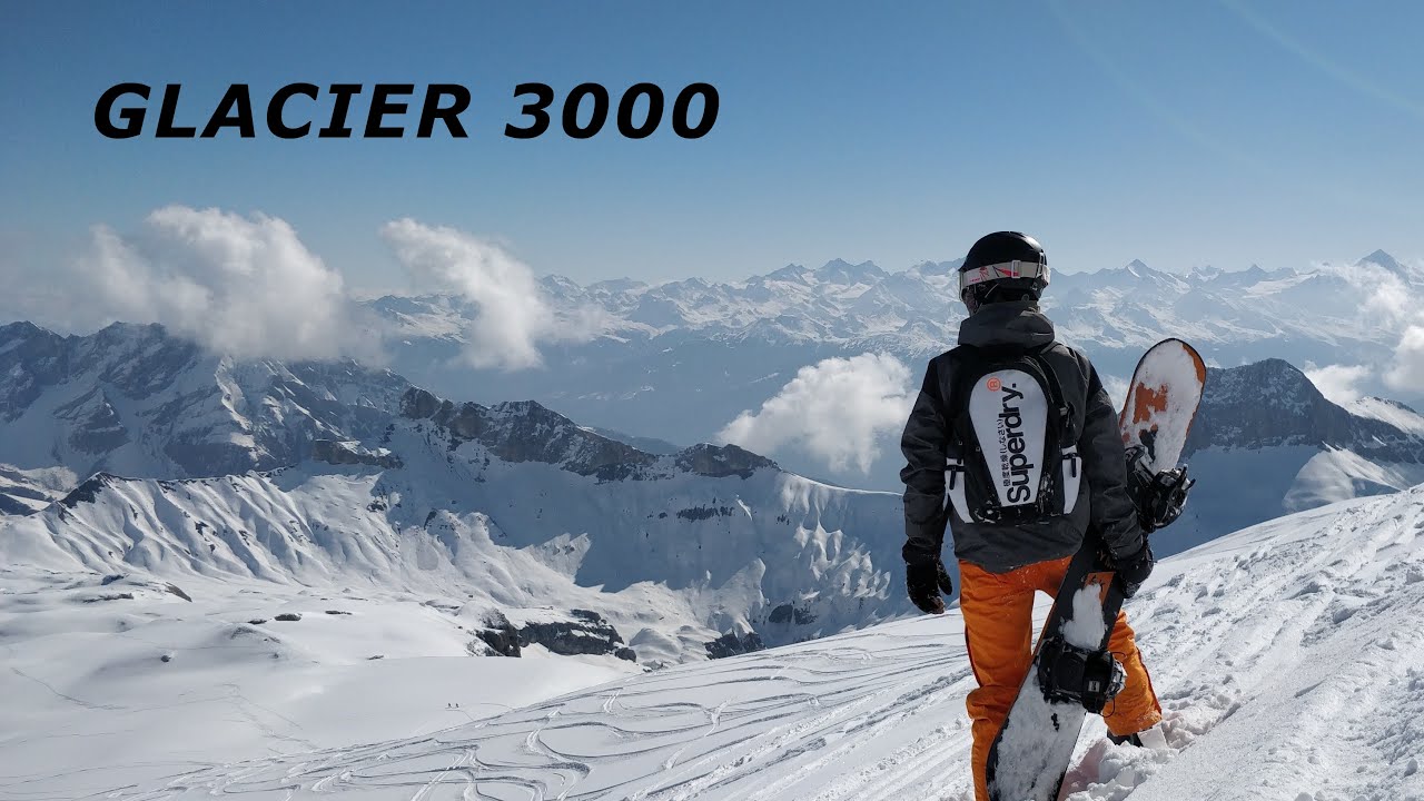 [4K] Glacier 3000 Snowboarding 2022