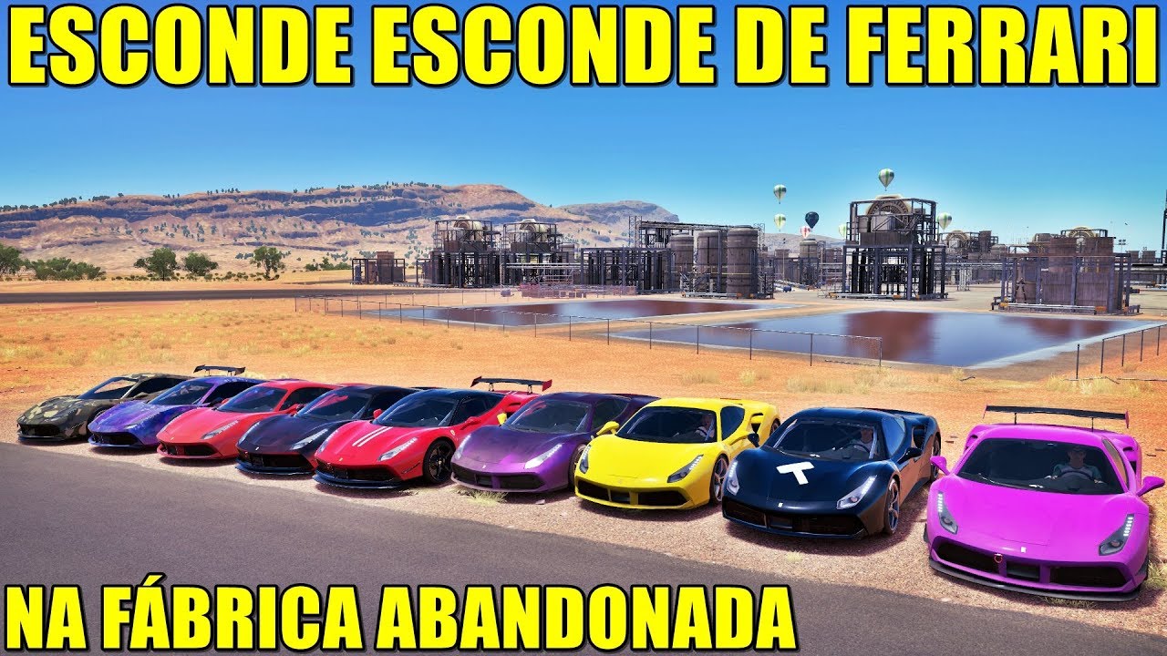 ESCONDE ESCONDE NA FÁBRICA ABANDONADA - FORZA HORIZON 3 - GAMEPLAY