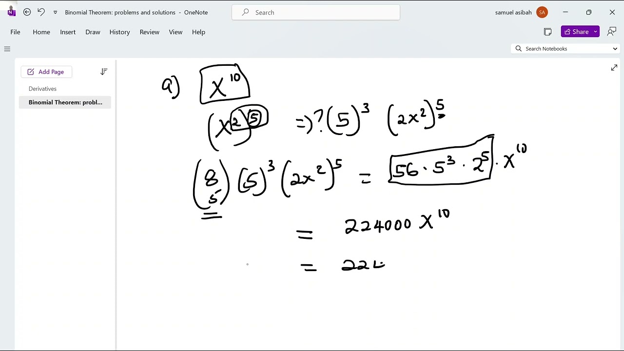 Binomial Theorem  Quick Revision
