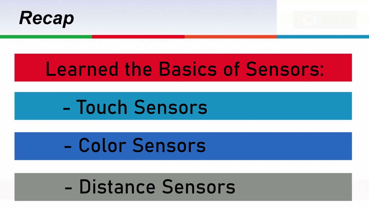 Sensor Basics (Colour, Distance, Touch) in BLOCKS Programming