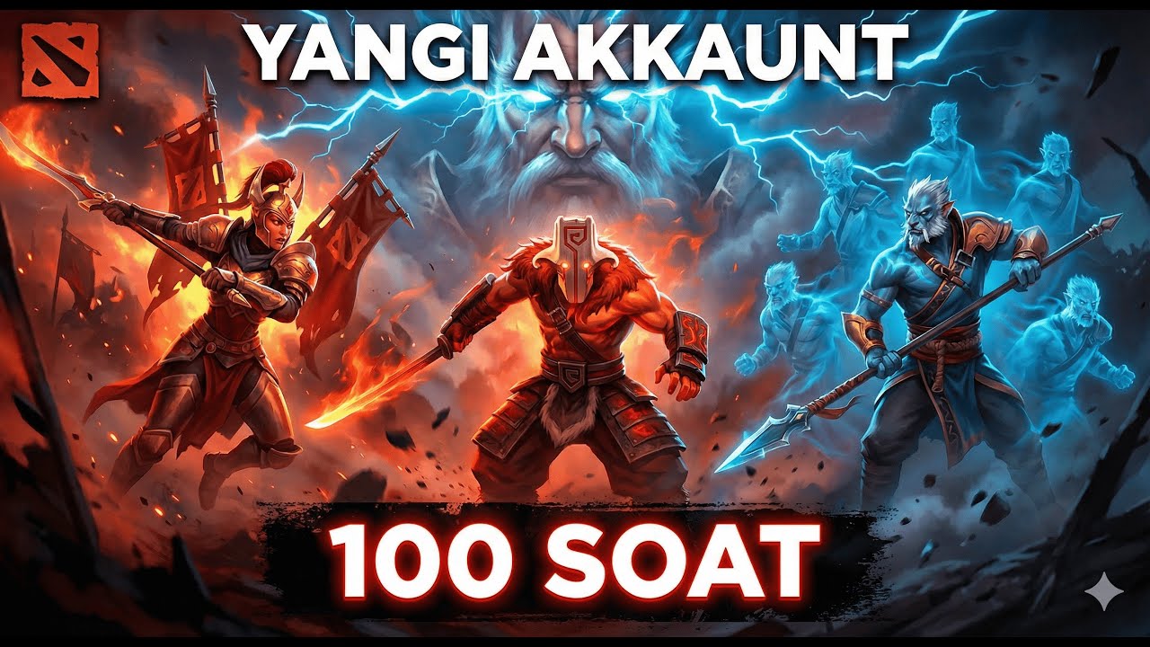 DOTA 2: YANGI AKKAUNT! Rankgacha 100 Soat Qoldi ⏳