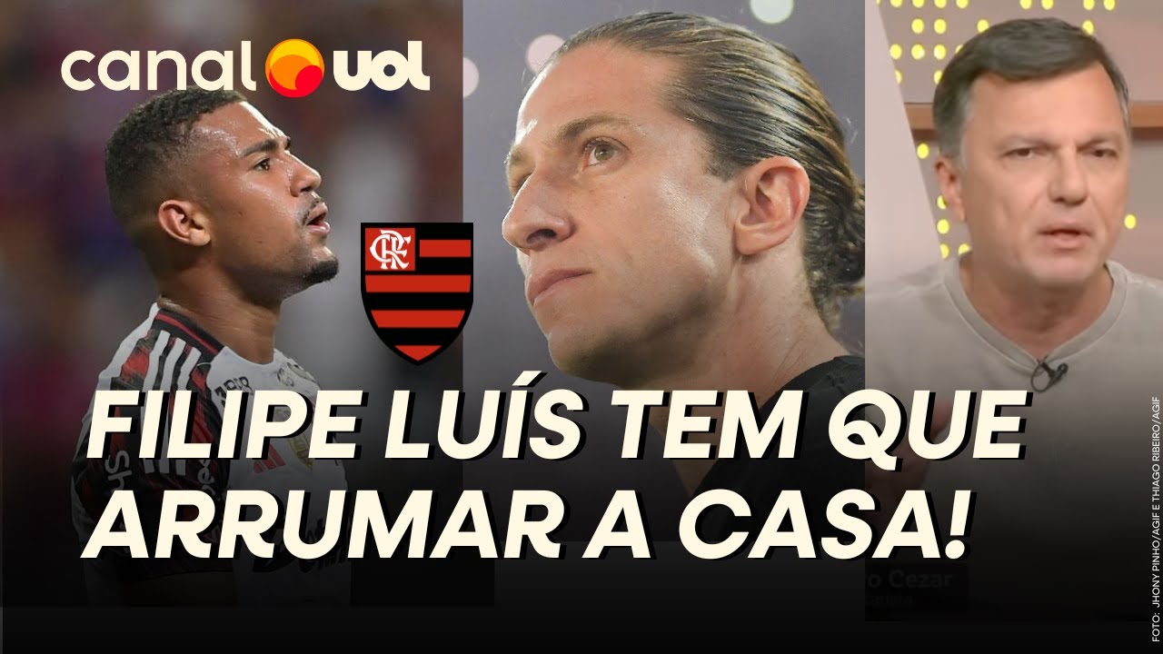 FILIPE LUÍS NUNCA TEVE TANTA PRESSÃO NO FLAMENGO. TEM 10 DIAS PARA ARRUMAR A CASA!, DIZ MAURO CEZAR