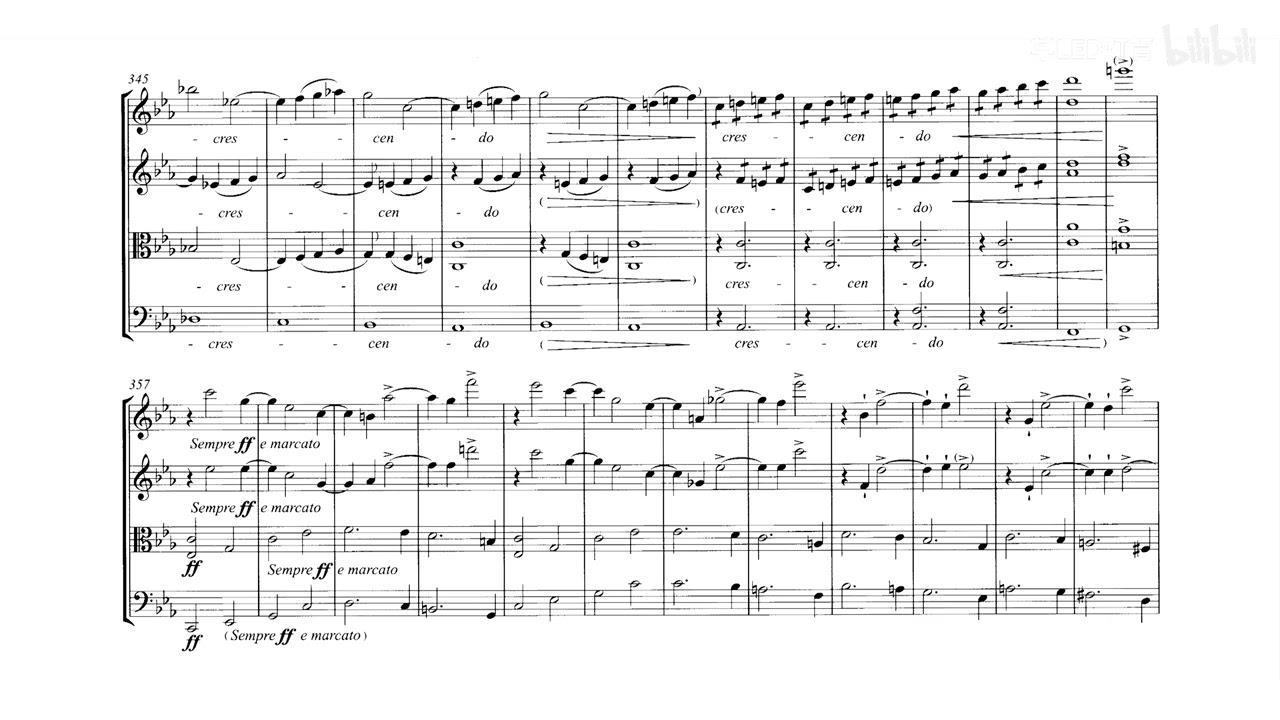 [Score-Video] Bruch - String Quartet No.0 in c minor - Op.posth