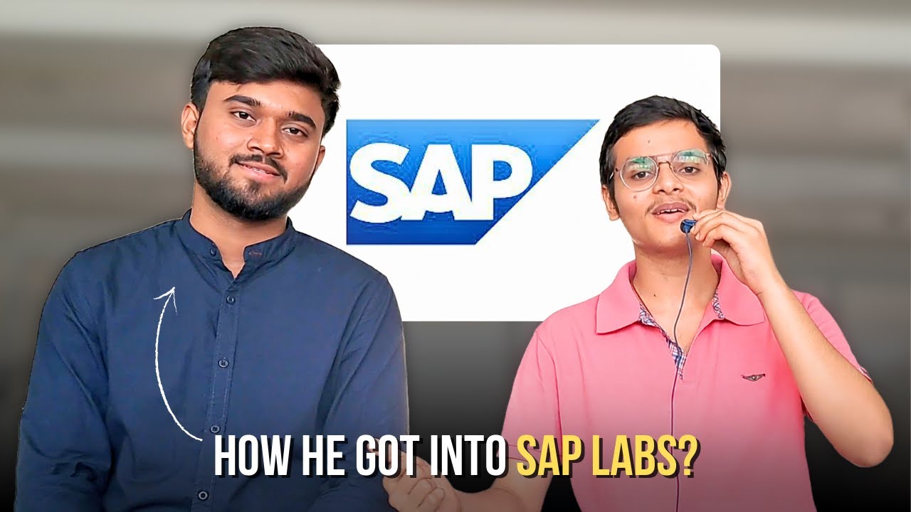 How He Got Placed at SAP Labs from VJTI Mumbai | Interview Process & Prep Guide!