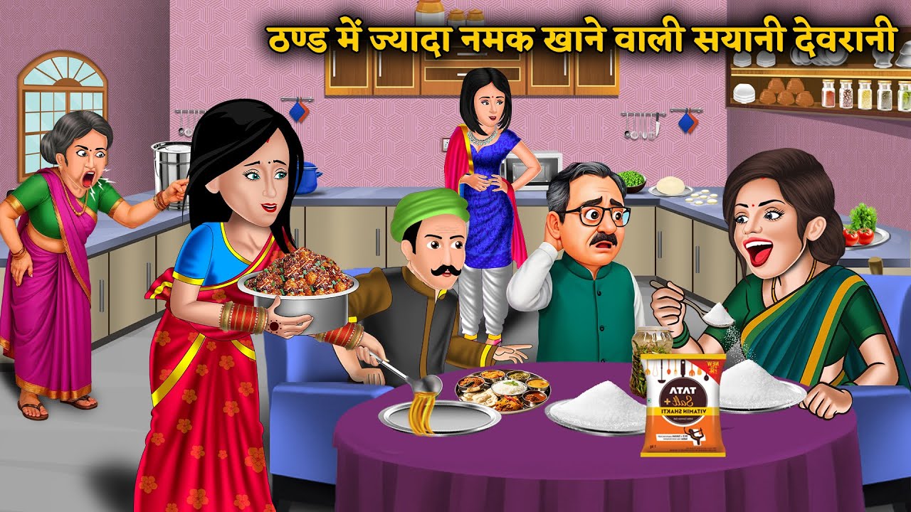 ठण्ड में ज्यादा नमक खाने वाली सयानी देवरानी: Best Story | Hindi Moral Story | Saas Bahu Family Drama
