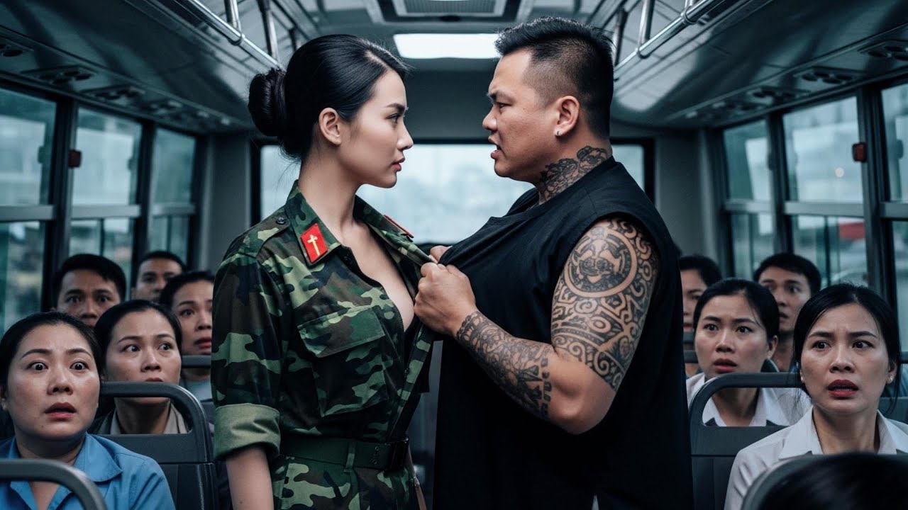 2 Tên Giang Hồ Say Xỉn Làm Loạn Xe Buýt, Không Ngờ Người Phụ Nữ Đứng Lên Là Cựu Đặc Nhiệm Hải Quân