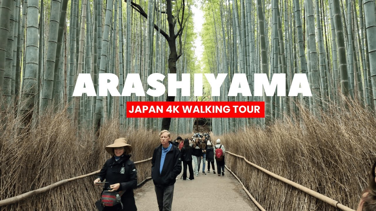KYOTO, JAPAN Walking Tour | Iconic Arashiyama Bamboo Forest & Temple Roads - 4K 60FPS
