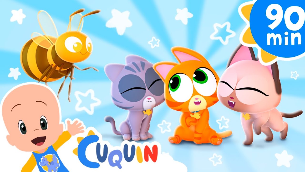 O gatinho pequenino quer ser uma abelhinha 😺🐝  e mais m&uacute;sicas infantis de Cleo e Cuquin