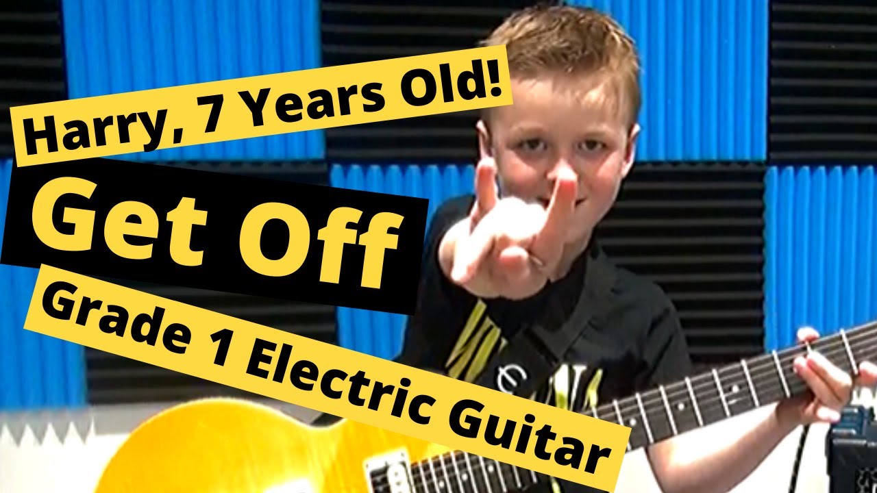 Get Off by James Uings, Grade 1 Rockschool RSL Electric Guitar, Harry, 7 year old guitarist!