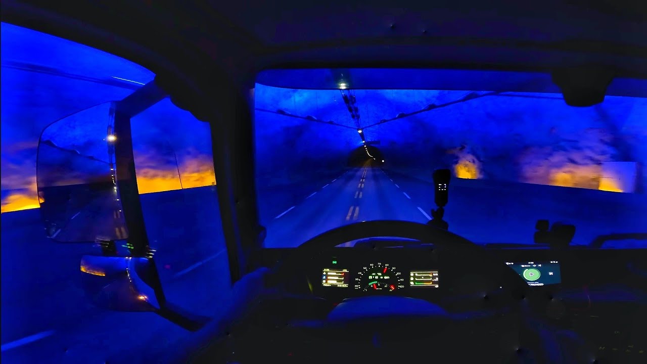 Lærdaltunel, Flåm, Gudvangen Trip to Bergen part 2 POV Truck Driving Norway 4K60 Volvo FH540