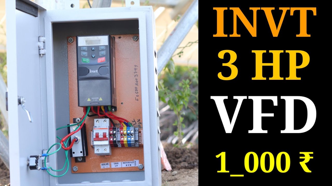 Полный обзор однофазного частотно-регулируемого привода INVT 3 HP !! Как узнать мощность частотно...
