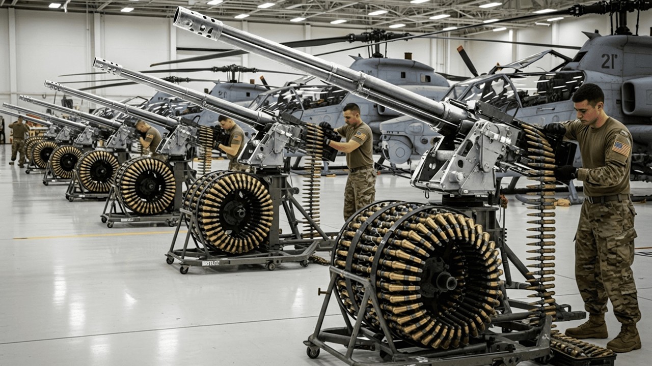 США испытывают новую пушку Гатлинга HMLA-169, которая потрясла мир