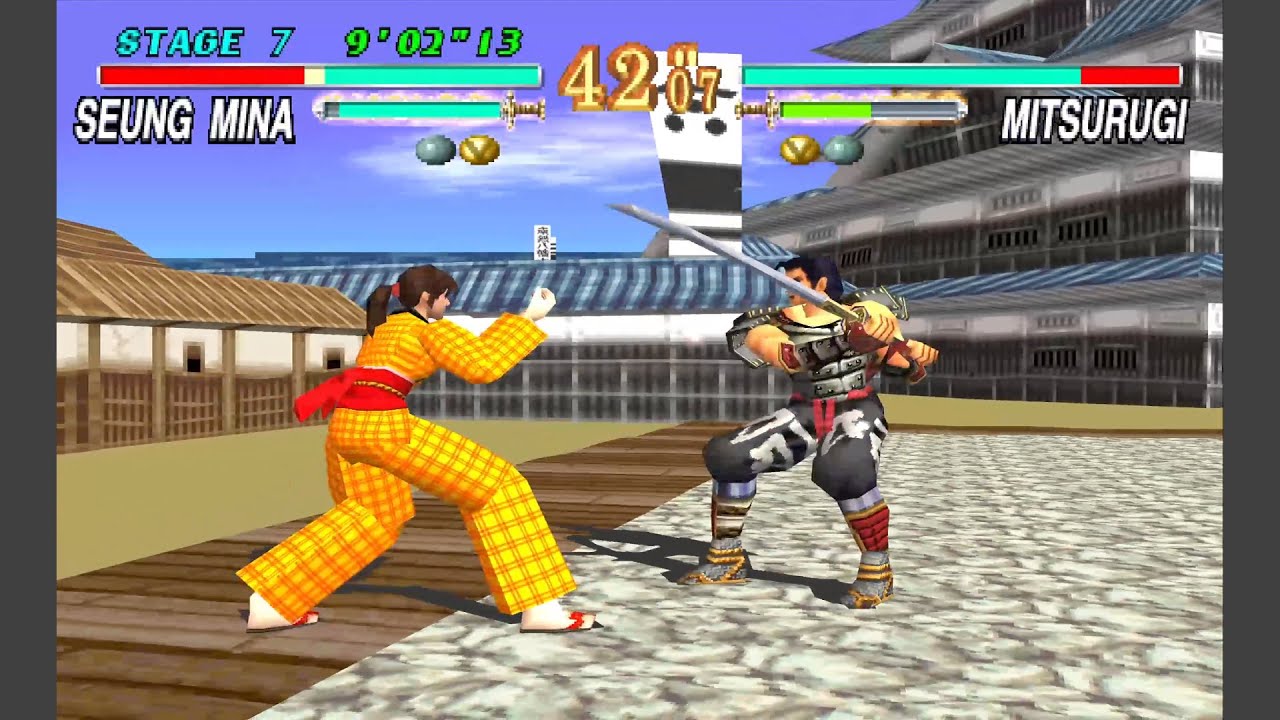 Soul Edge (JPN) [PS1] - play as Chie (unused character) + demonstrations