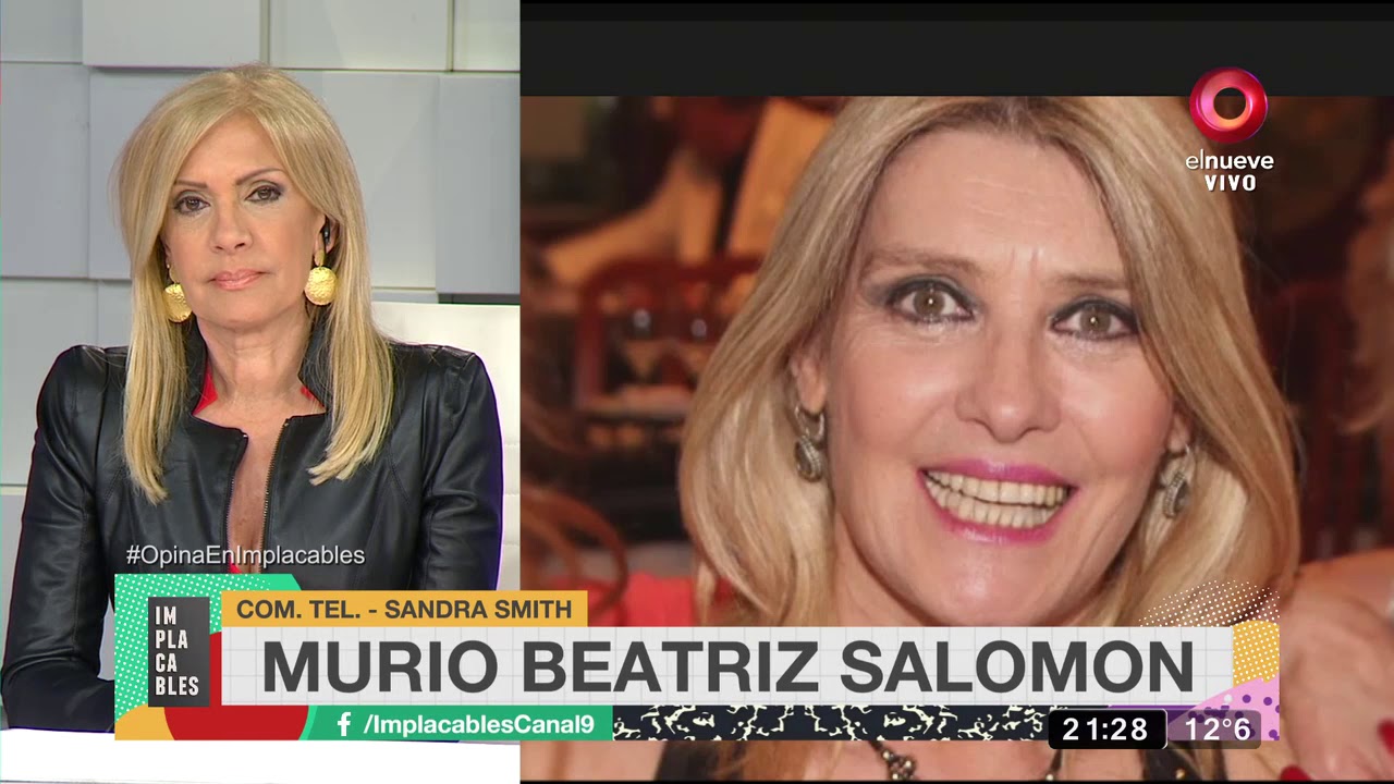 Sandra Smith y la triste partida de Beatriz Salomón
