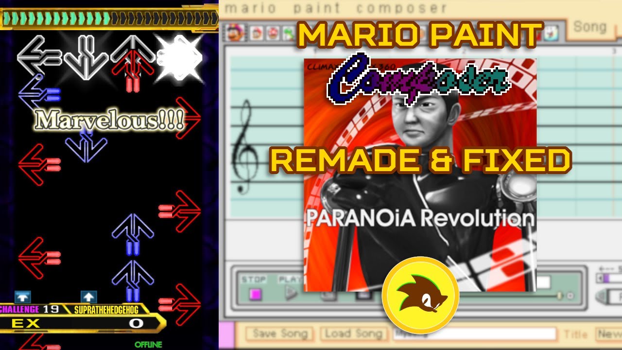 **Christmas Gift** Mario Paint Composer - DDR X3 vs 2ndMIX - PARANOiA Revolution (Remade & Fixed)