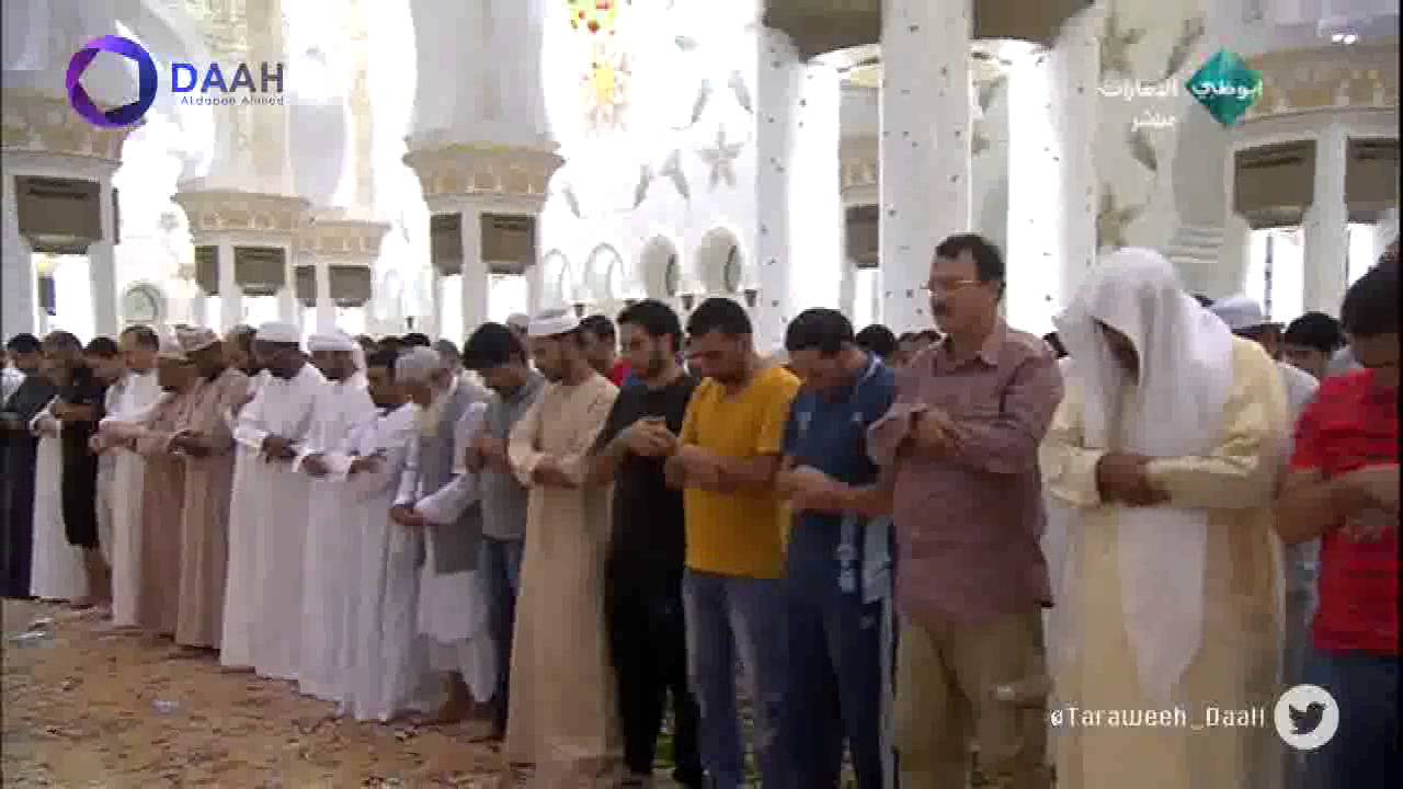 صلاة التراويح للشيخ ادريس ابكر ليلة 13 رمضان 1435هـ جامع الشيخ زايد