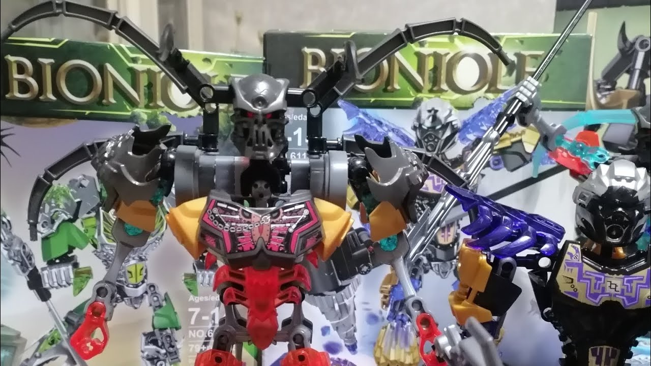  Обзор комбо модели Бионикл стальной череп скорпионий череп экиму 