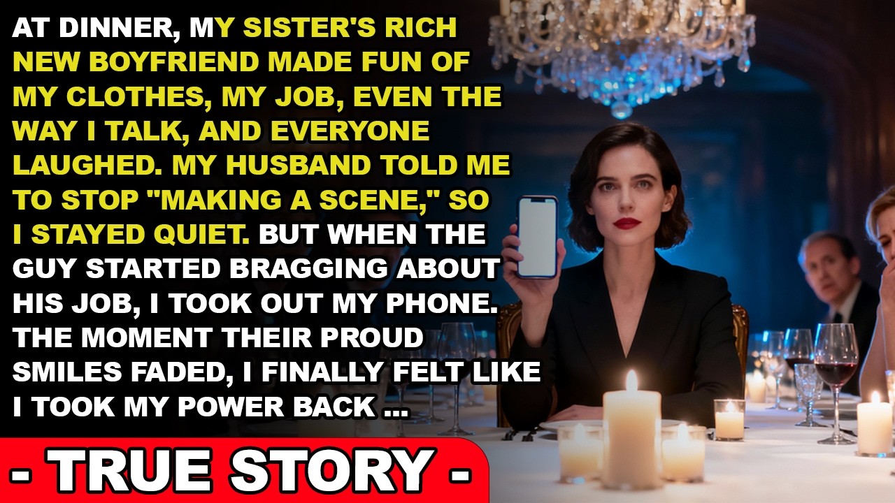 My Sister’s Rich Boyfriend Insulted Me Until I Revealed the Truth