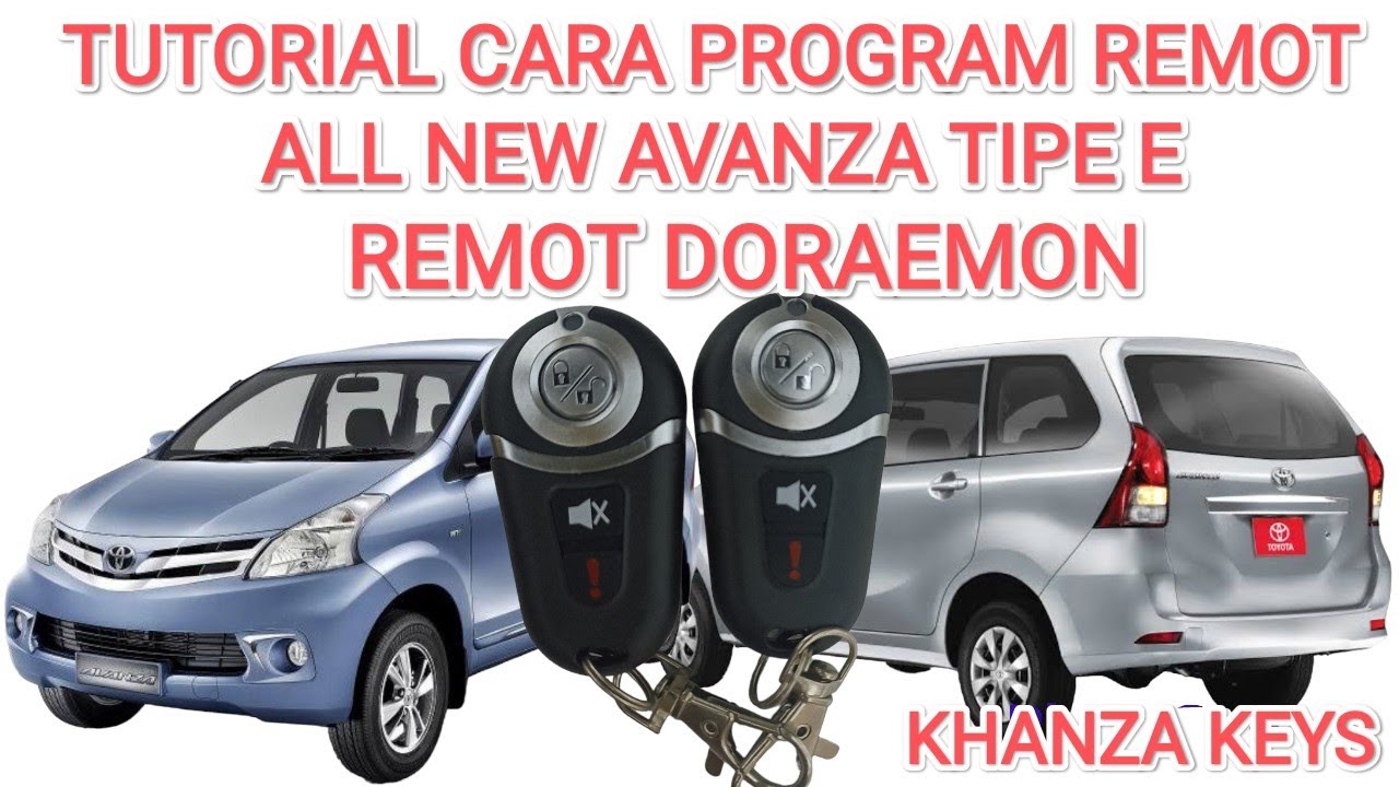 Cara mudah program remot toyota all new avanza tipe E