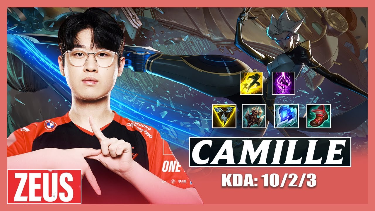 T1 Zeus |  Camille vs Karma - LoL Pro Replays