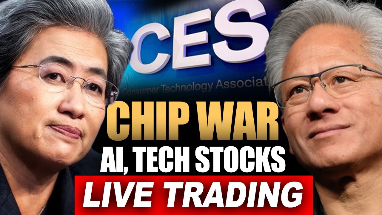AI Stocks Bullish Catalyst: CES 2026, Demand Increase for Chips | Live Trading Stocks Futures
