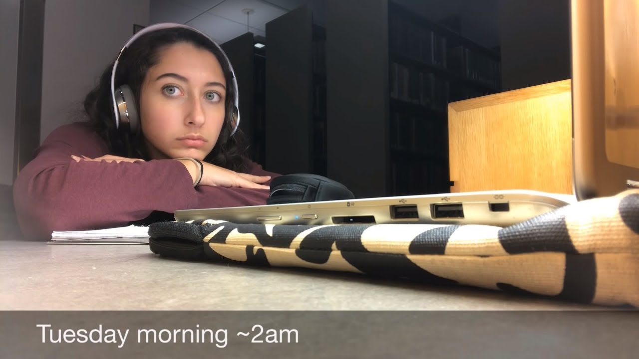 watch an ivy league student try to survive midterms (rip)
