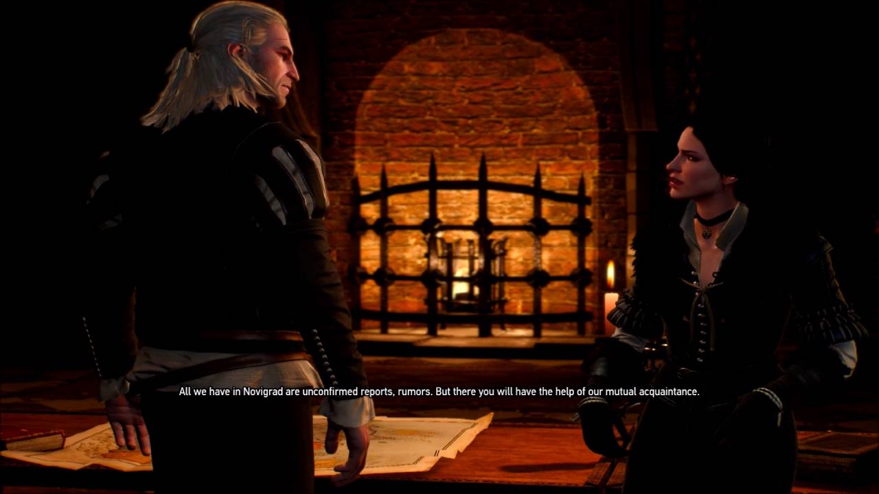 Geralt and Yennefer in Vizima - The Witcher 3 - Cutscene