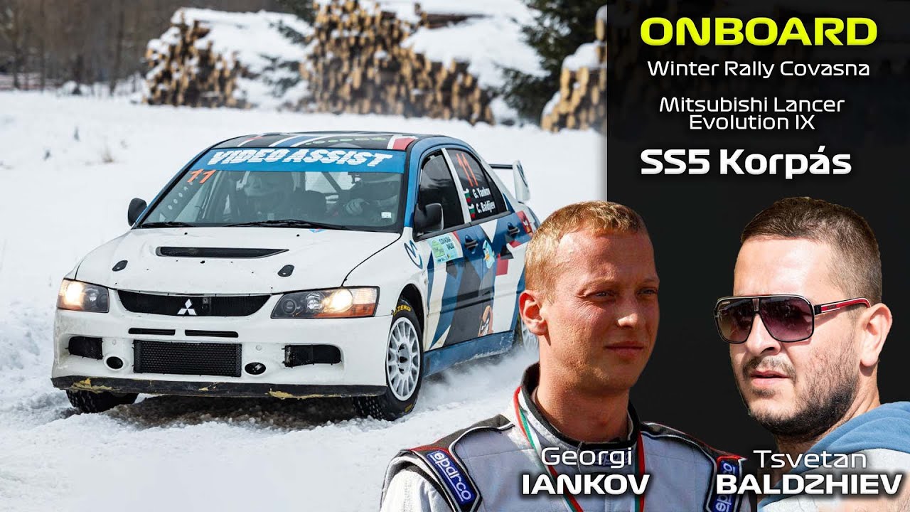 ONBOARD: Georgy Yankov - Tsvetan Baldjiev | Mitsubishi Lancer EVO IX | Winter Rally Covasna 24 | SS5